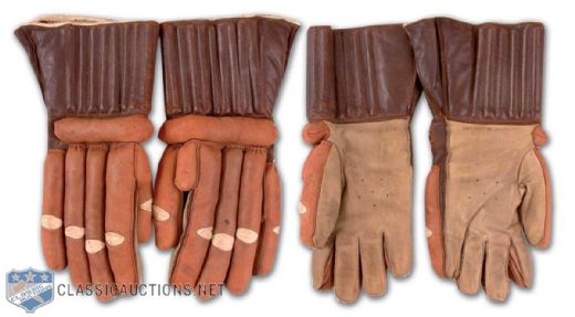 Vintage 1920s-30s Antique Hockey Gloves