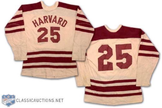 Vintage Harvard University Game Worn Wool Sweater