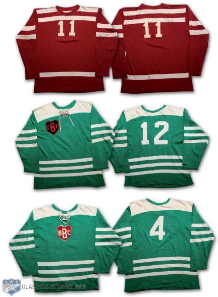 1960s/1970s Hockey Jersey Collection of 3