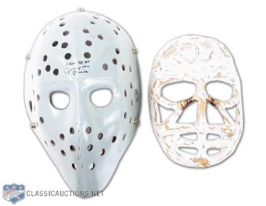 Jacques Plante & Ken Dryden Replica Goalie Masks