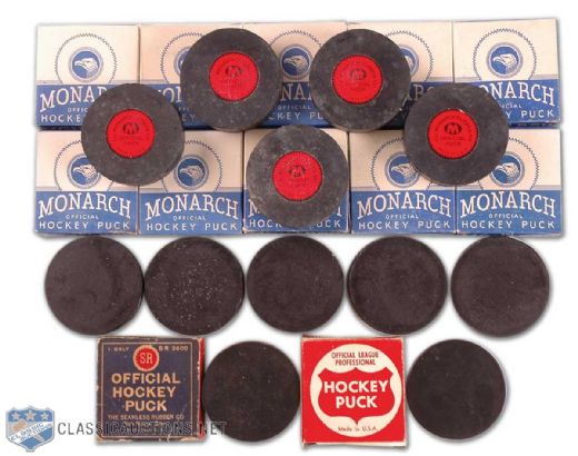Vintage Boxed Puck Collection of 12