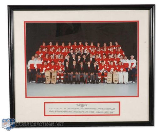 1987 & 1991 Canada Cup Team Canada Framed Presentation Photos