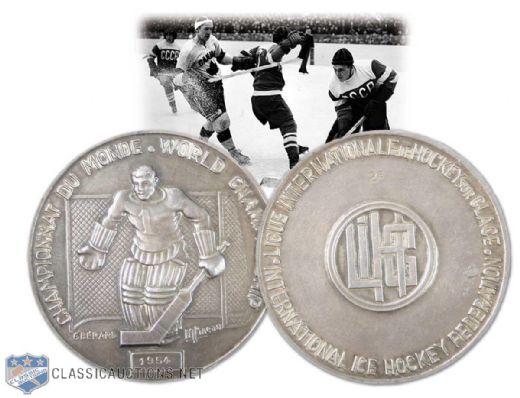 1954 World Championships Silver Medal Won by Canada