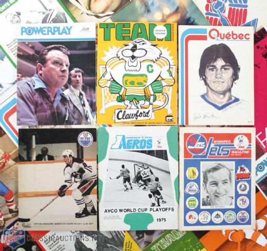 Huge WHA Game Program Collection of 100
