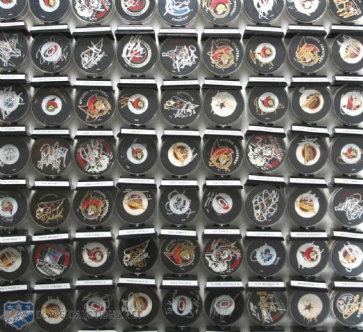 Massive Game Puck & Signed Puck Collection of 1000 +