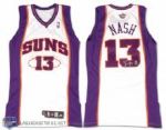 2007-08 Steve Nash Signed Phoenix Suns Game Worn Jersey