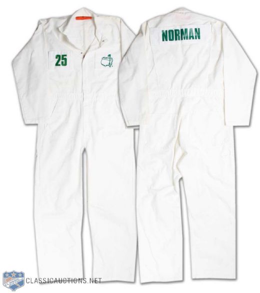 Masters Golf Tournament Greg Norman Caddy Jumpsuit