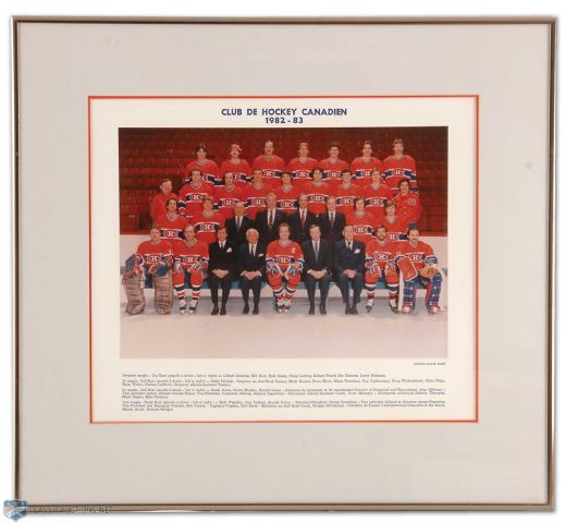 Jacques Laperrieres 1982-83, 1983-84 & 1984-85 Montreal Canadiens Team Photos