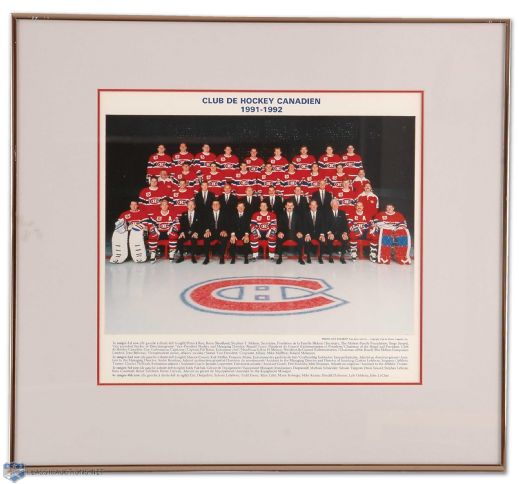 Jacques Laperrieres 1991-92, 1995-96 & 1996-97 Montreal Canadiens Team Photos