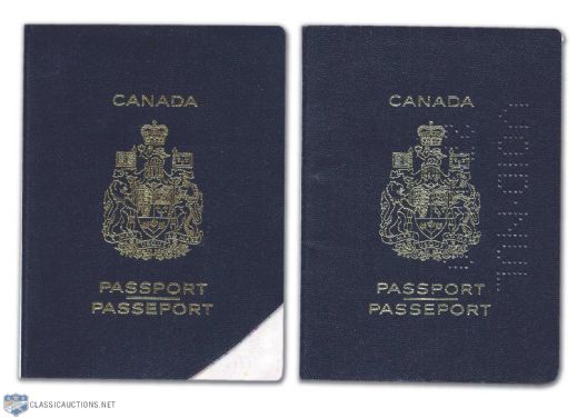 Jacques Laperrieres Canadian Passport Collection of 2