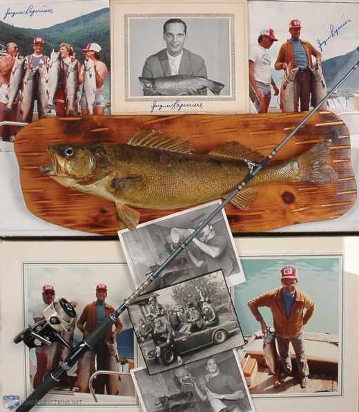 Jacques Laperrieres Fishing and Hunting Memorabilia and Photo Collection of 18