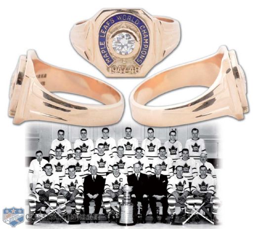 Ted Kennedys 1947-48 Toronto Maple Leafs Stanley Cup Ring