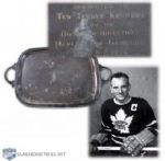 Ted Kennedys 1955 Retirement Trophy Platter