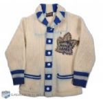 Ted Kennedys 1940s Toronto Maple Leafs Wool Cardigan