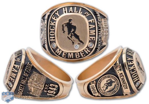 Ted Kennedys Hockey Hall of Fame Induction Ring