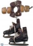 Ted Kennedys Game-Worn Skates & Shoulder Pads