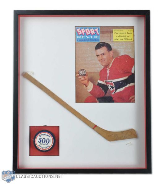 Maurice Richards 500th Goal Framed Montage (22" x 18 1/2")