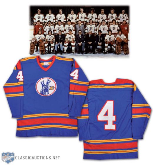1974-75 Bart Crashley Kansas City Scouts Game-Worn Jersey