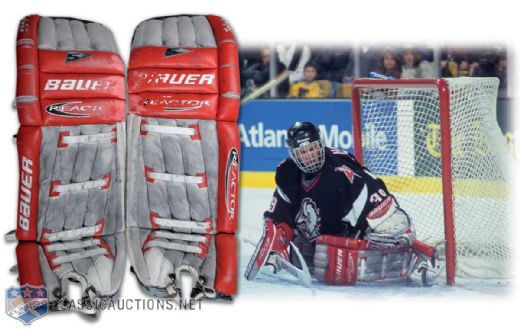 1997-98 Dominik Hasek Buffalo Sabres Game-Worn Pads - Photo Matched!