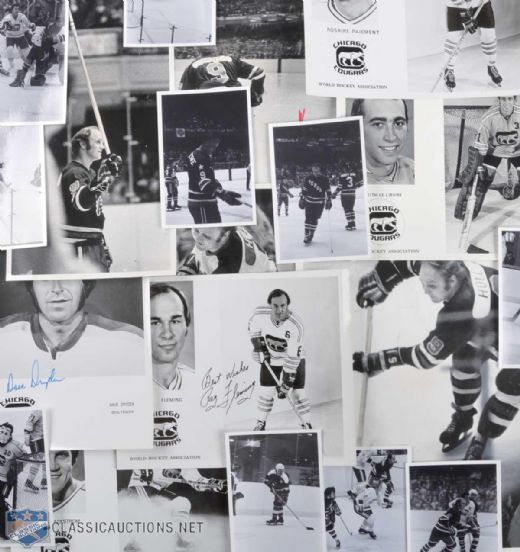 1970s WHA Chicago Cougars Photo Collection of 700