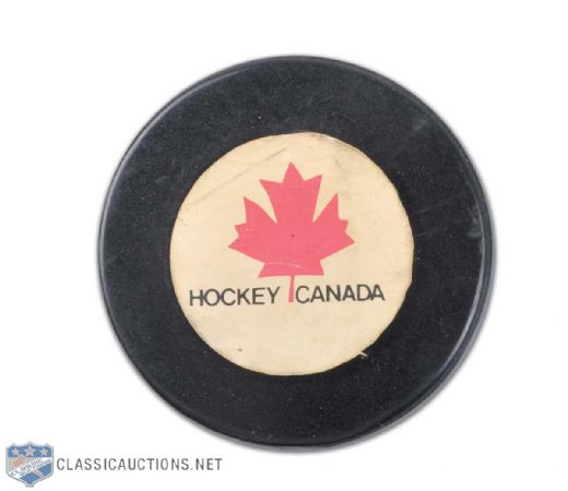 Rare 1972 Canada-Russia Series Game Puck