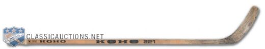 Lanny McDonald 1979-80 Toronto Maple Leafs Game-Used Koho Stick