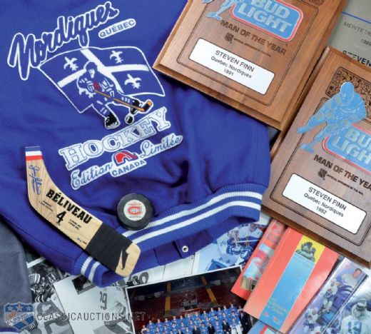 Steven Finns Quebec Nordiques Memorabilia Collection