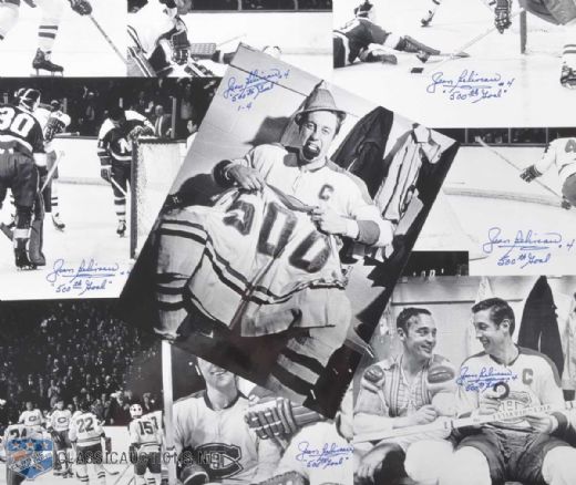Limited Edition Jean Béliveau 500th Goal Autographed Photo Collection of 10
