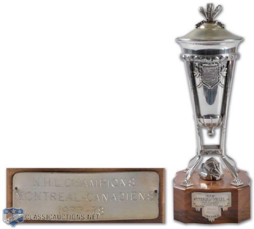 Ed Palchaks 1977-78 Montreal Canadiens Prince of Wales Championship Trophy (13")