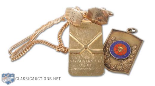Gerry McNeil Pre-NHL Award Collection of 4