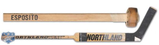 Tony Esposito Chicago Black Hawks Game-Used Northland Stick