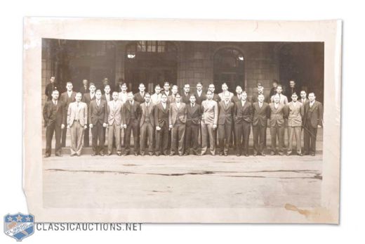 1933-34 Boston Bruins & Bruins Cubs Panoramic Team Photo