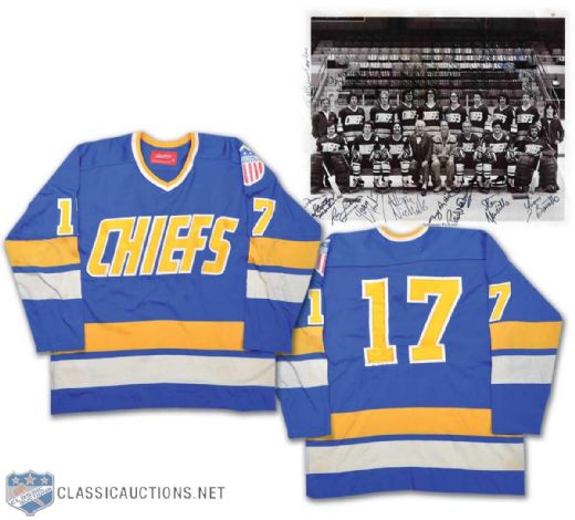 1977 Slap Shot Charlestown Chiefs Steve Hanson Film-Worn Jersey