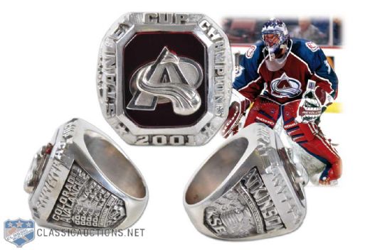 2000-2001 Colorado Avalanche Stanley Cup Championship Gold Ring