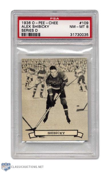 1936-37 O-Pee-Chee #109 - Alex Shibicky PSA 8 - Highest Ever!
