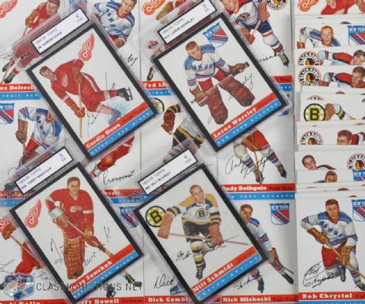 1954-55 Topps Complete 60-Card Set with Graded Stars