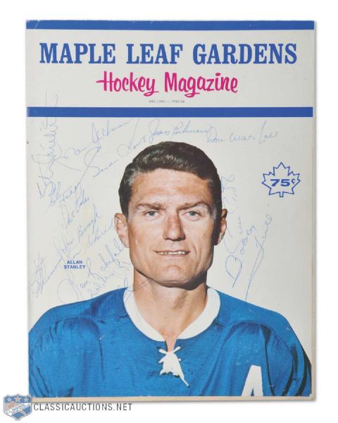 1968 NHL All-Star Game Team Autographed Program by the All Stars