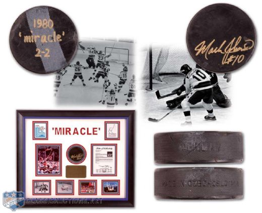 1980 Mark Johnson "Miracle On Ice" Goal Puck