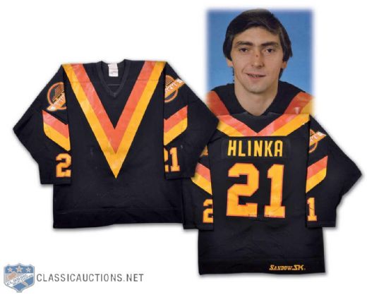 Circa 1982 Ivan Hlinka Vancouver Canucks Game-Worn Jersey