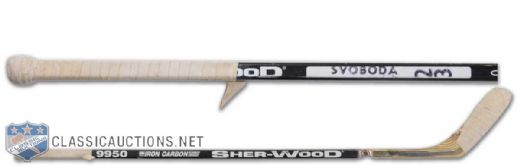 1998 Olympics Peter Svoboda Stick Used to Score The Gold Winning Goal