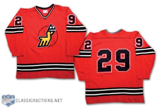 1974-75 WHA Michigan Stags #29 Game Jersey