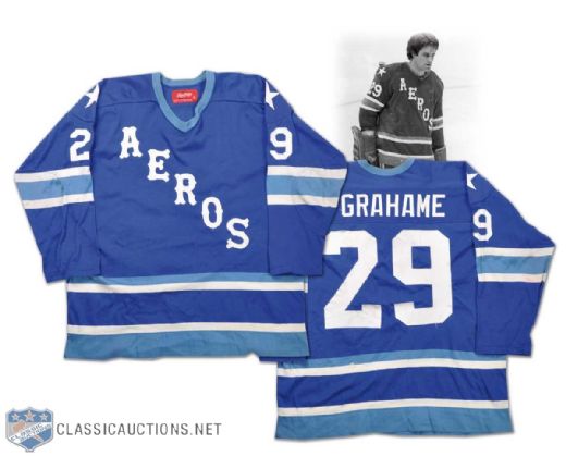 1970s Ron Grahame WHA Houston Aeros Game-Worn Jersey