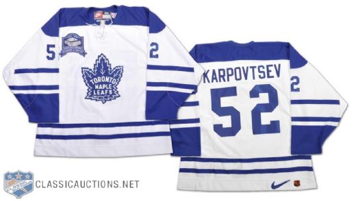 1999 Alexander Karpovtsev Last Game at Maple Leaf Gardens Game-Worn Jersey