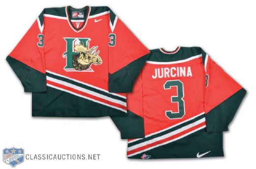 Circa 2002 Milan Jurcina Halifax Moosehead Game-Worn Jersey