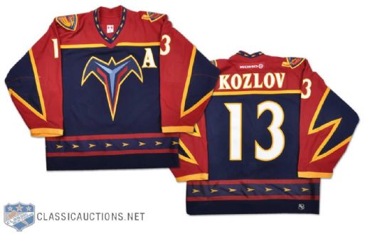 2003-04 Slava Kozlov Atlanta Thrashers Game-Worn Jersey