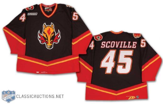 Darrel Scoville 1999-2000 Calgary Flames Game-Worn Alternate Jersey