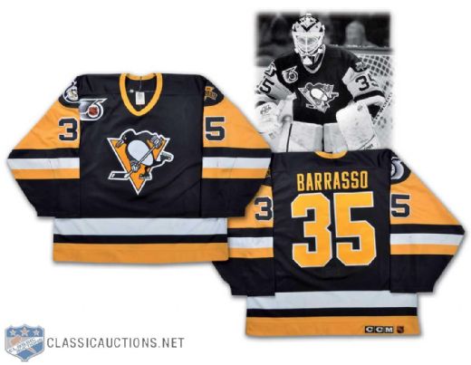 1991-92 Tom Barrasso Pittsburgh Penguins Game-Worn Jersey