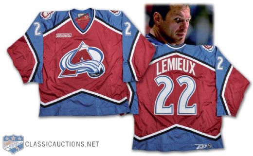 1999-2000 Claude Lemieux Colorado Avalanche Game-Worn Jersey