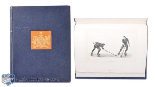 Rare 1892 Badminton Library Limited Edition Skating Hardcover Book with Hockey Content