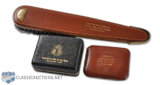 1956, 1959 & 1962 NHL All-Star Game Gift Collection of 3